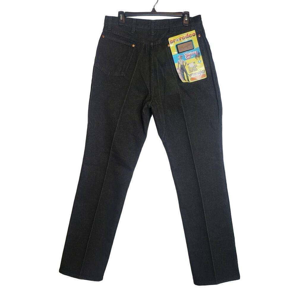 Vintage 90s Wrangler Women Cowboy Cut Jean Black 18 (32.5") x 32 Rodeo High Rise